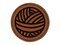 Crafty Ball of Yarn Crocheting Knitting Crafts Round Iron-On Engraved Faux Leather Patch Applique - 2.5"